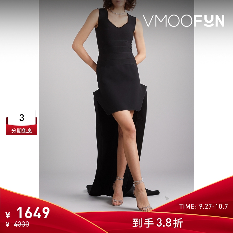 【折扣】Herve Leger 早春女绷带黑色上衣