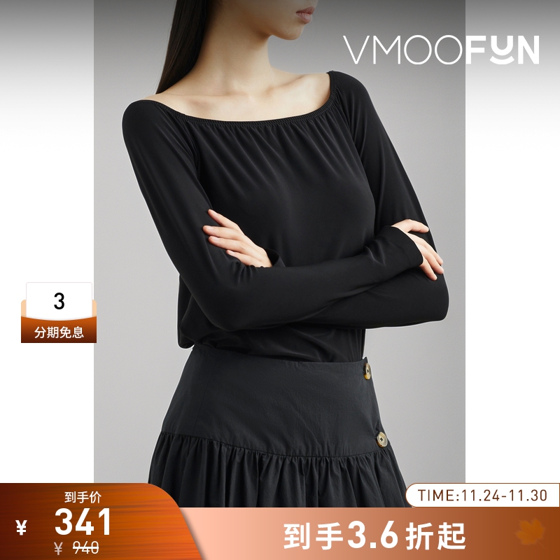 【折扣】[经典款]Norma Kamali夏季女缩褶弹力平纹布上衣