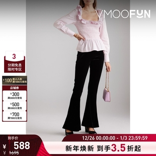 方领女衫 GANNI女粉红色多巴胺长袖 折扣