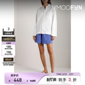 TEKLA 末折扣 秋冬女士棉质府绸白色睡衣衬衫 季