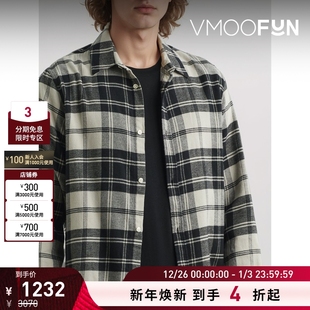 Générale男士 Officine 格纹棉质法兰绒衬衫 折扣