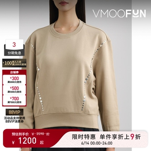 【限时折上9折】3.1 Phillip Lim 秋女金属缀饰拼接圆领套头卫衣