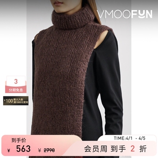 设计款 上衣 秋冬女马海毛混纺高领背心式 Tibi 季 末折扣