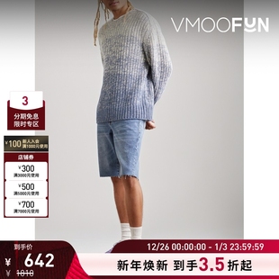 男直筒毛边仿旧浅蓝色牛仔裤 FRAME 短裤 折扣