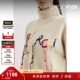 女士秋冬品牌标志刺绣羊毛高领毛衣 Ricci 折扣 Nina