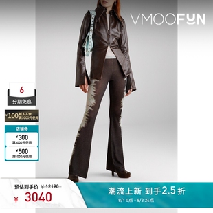 16ARLINGTON 春夏女挖剪皮革衬衫式外套