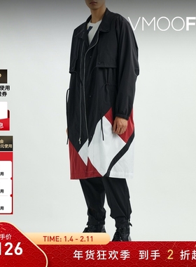 【折扣】3.1 Phillip Lim  秋冬男撞色混纺派克大衣外套夹克