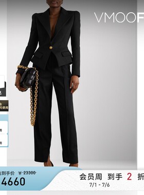 【反季特惠】BALMAIN 秋冬女棉质混纺斜纹布西装外套