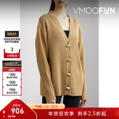 折扣 Mother Pearl 女秋冬珍珠棉质混纺开襟针织衫