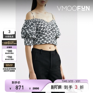 DVF 春夏女吊带挖肩花卉印花上衣 Magaret