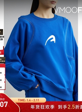 【折扣】Ader Error 女刺绣明线细节卫衣