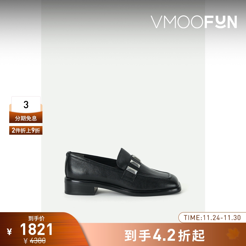 【折扣】Rag＆Bone 女带缀饰皮革乐福鞋单鞋