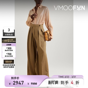 春夏女轻熟围绕效果金属感雪纺绸衬衫 Victoria Beckham