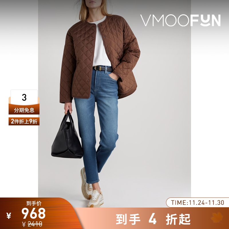 【折扣再降】[经典款]FRAME女高腰修身九分牛仔裤