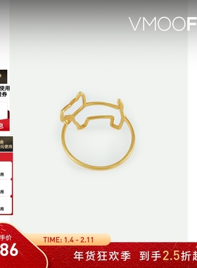 【折扣】Aliita女士9K金钻石设计感戒指配饰饰品