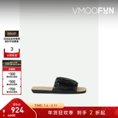 女缩褶皮革凉鞋 Sander 折扣 Jil