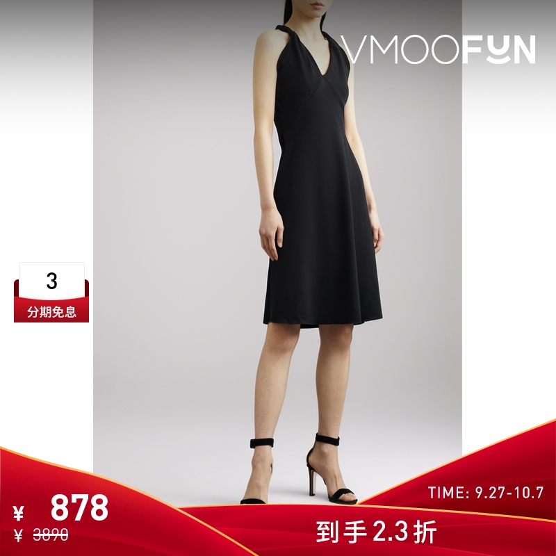 【折扣】SAMUEL GUI YANG 女拧绕式真丝中长连衣裙
