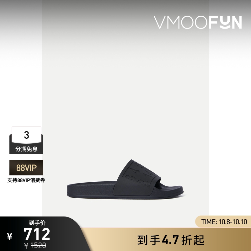 【折扣】[经典款]MM6 Maison Margiela 女黑色平底拖鞋