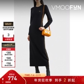 Bella 折扣 Freud女棉质混纺针织连衣裙小黑裙