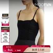 GOLDSIGN女士平行绉缝弹力针织连体紧身衣