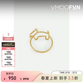 Aliita女士9K金钻石设计感戒指配饰饰品 礼物