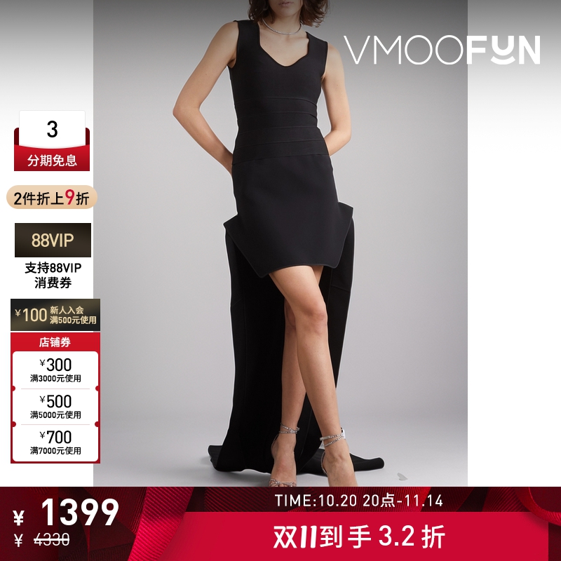 【折扣】Herve Leger 早春女绷带黑色上衣