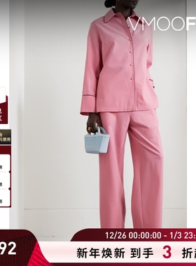 【折扣】Sleeper 夏季女芭比粉色绉纱宽松睡裤