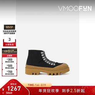 【折扣】Proenza Schouler/PS 秋冬女橡胶帆布踝靴