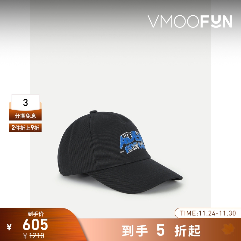 【折扣】Ader Error女士刺绣棉质斜纹布棒球帽