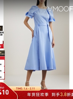 【折扣】3.1 Phillip Lim女士褶裥棉质混纺府绸中长连衣裙