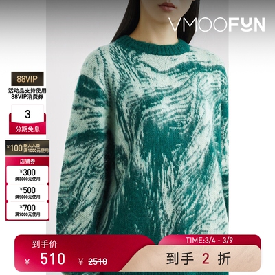 【38焕新周】Stockholm Surfboard Club 秋冬男女同款嵌花毛衣