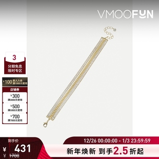 KENNETH JAY 女黄铜镀14K金手镯 LANE 新年礼物