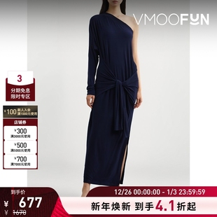 夏季 Kamali Norma 女单肩弹力平纹布连衣裙 折扣