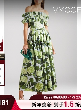 【折扣】Oscar de la Renta 女棉质连衣裙