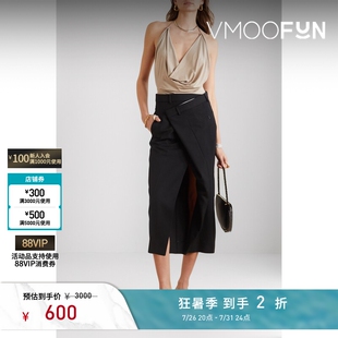 【夏季特惠】GAUGE81 春夏女露背垂坠挂脖连体衣