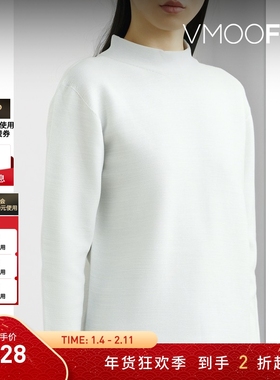 【折扣】CFCL  秋冬中高领纯色女针织上衣内搭外穿款