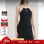 折扣 MARINE SERRE 夏季 女刺绣棉质混纺迷你连衣裙