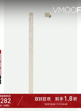 【D11抢先购】Rosantica 女带缀饰不对称金色耳环