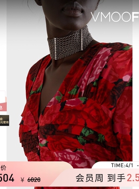 【秒杀】Alessandra Rich 女魅力酷感项圈式项链