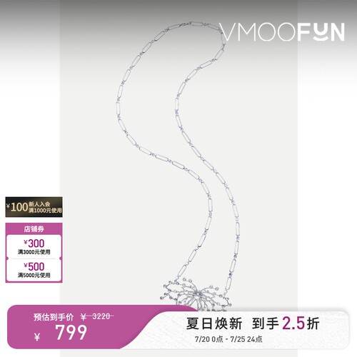 【礼物】Midnight Opera House 女水晶银色金属身体链