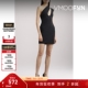 Solace 折扣 London女单肩挖剪弹力小黑裙连衣裙