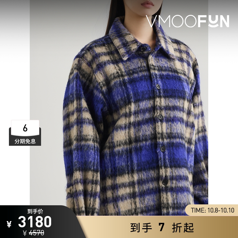 【折扣】Ader Error 秋冬女格纹混纺外套