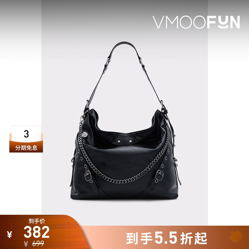 ALDO链条单肩斜挎女包机车复古潮流通勤时尚百搭高级感AHCF24A17