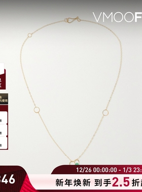 【圣诞礼物】Melissa Joy Manning 女14K金橄榄石绿玉髓项链