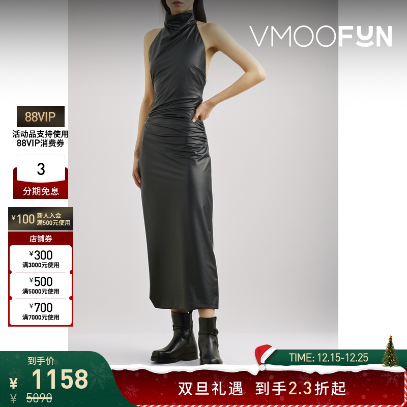 【折扣】1017 ALYX 9SM 女露背中长小黑裙连衣裙礼服裙