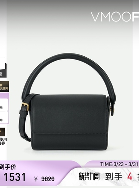 【礼物】Gu_De 夏季女简约精致黑色皮革手提包