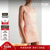 折扣 Alex Perry 夏季 女凉感披风效果缎面绉纱迷你连衣裙