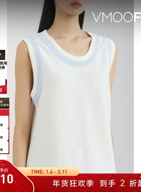 【折扣】CFCL 女弹力针织背心马甲