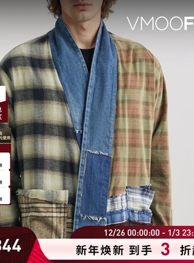 【折扣】GREG LAUREN秋冬男士混纺法兰绒外套