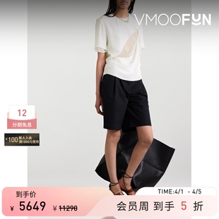 夏季 女凉感真丝雪纺绸T恤 PETER